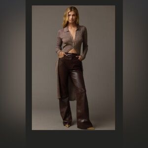 Anthropologie shimmer long cardigan